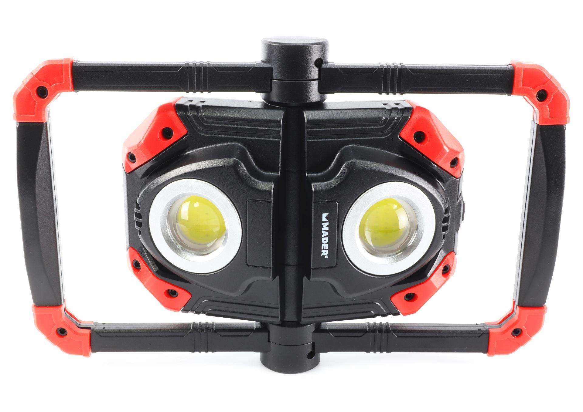 Foco LED com Bateria Recarregável, 5W + 5W (COB), 4Ah refª 89193 MADER