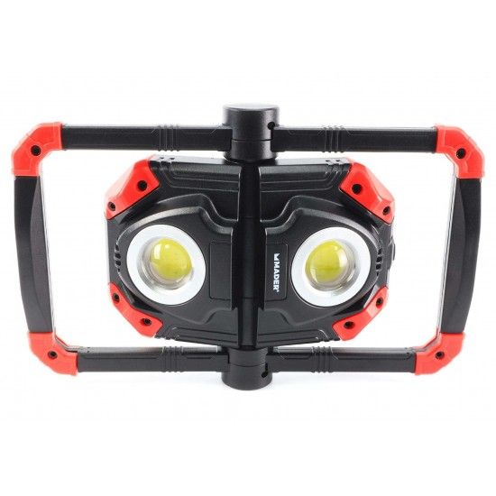 Foco LED com Bateria Recarregável, 5W + 5W (COB), 4Ah refª 89193 MADER Foco LED com Bateria Recarregável, 5W + 5W (COB), 4Ah refª 89193 MADER