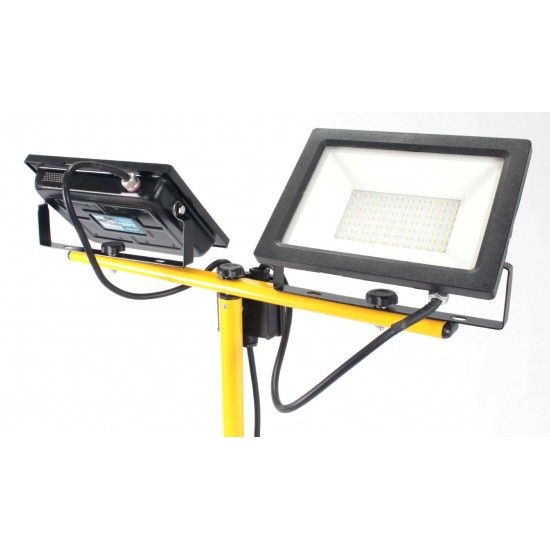 Foco LED Duplo, com Tripé, 50Wx2, 4250Lmx2 | Home Tools refª 89189 MADER Foco LED Duplo, com Tripé, 50Wx2, 4250Lmx2 | Home Tools refª 89189 MADER