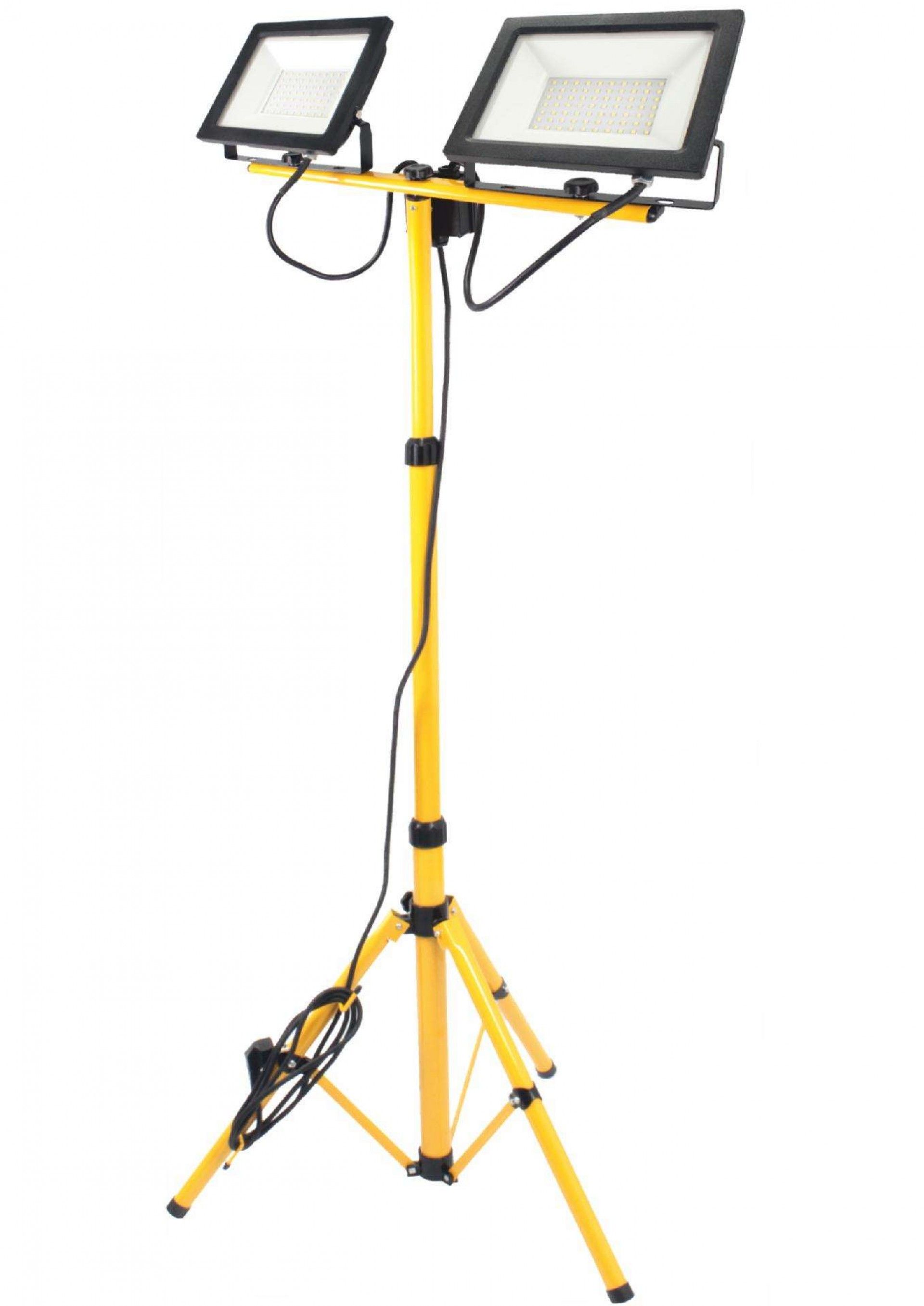 Foco LED Duplo, com Tripé, 50Wx2, 4250Lmx2 | Home Tools refª 89189 MADER