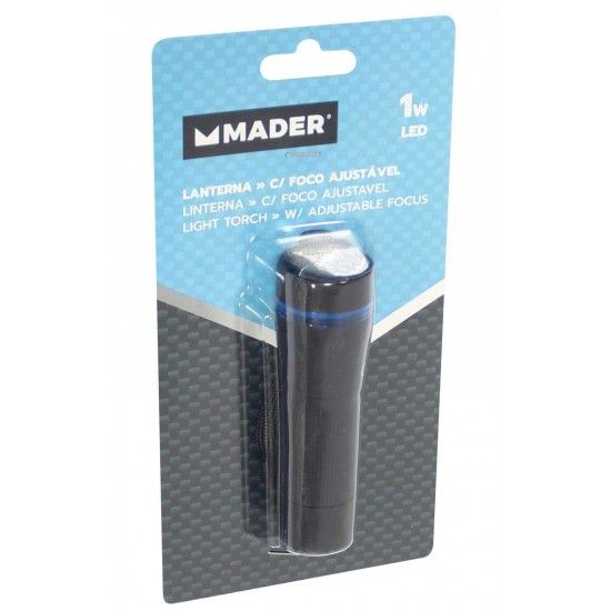 Lanterna LED, Foco Ajustável, 1W, 3xAAA refª 89186 MADER Lanterna LED, Foco Ajustável, 1W, 3xAAA refª 89186 MADER