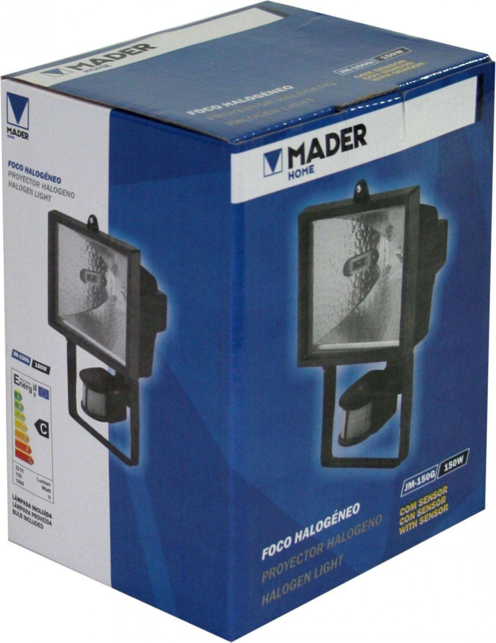 Foco Halogenico - 150w Com Sensor refª 89011 MADER
