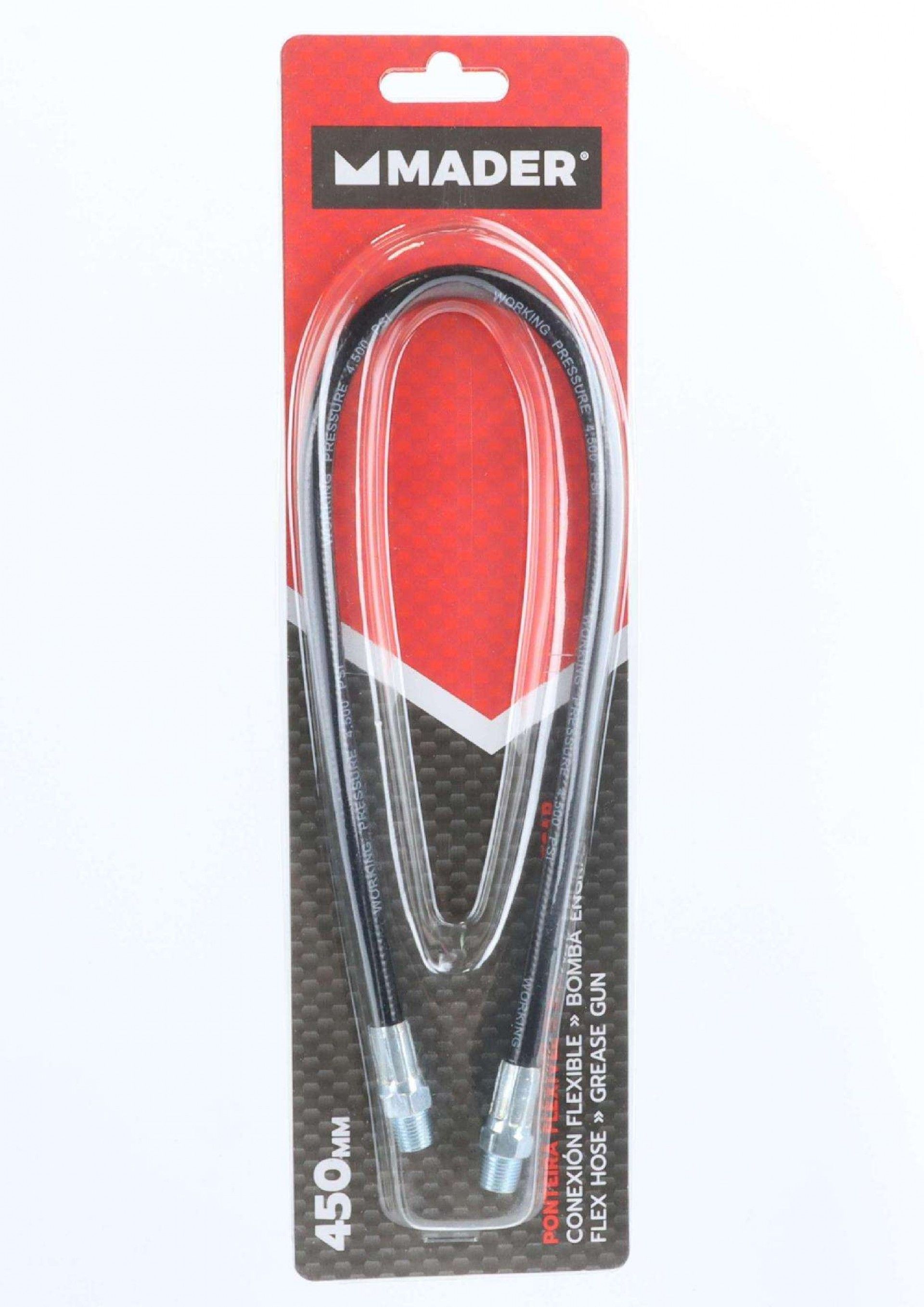 Ponteira Flexível para Bomba Lubrificar, 4500PSI, 450mm refª 88126 MADER