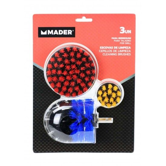 Escovas de Limpeza, para Berbequim, 3Un ref 88100 MADER