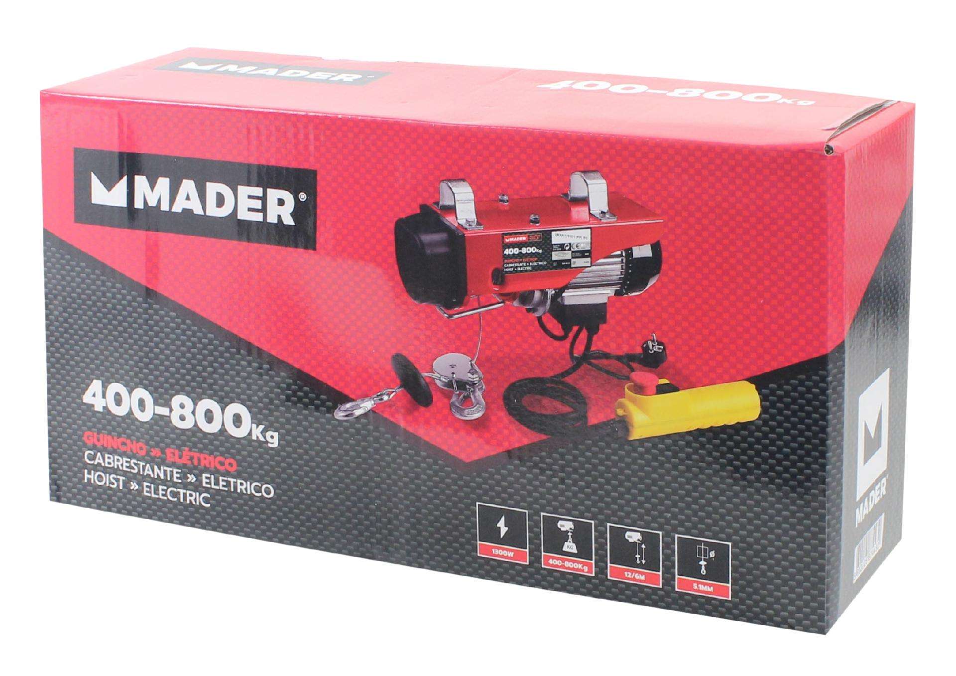 Guincho Elétrico, 400/800Kg refª 87443 MADER