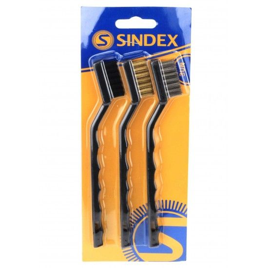 Mini Escovas, Cabo de Pl�stico, 3Un  ref� 85561 SINDEX