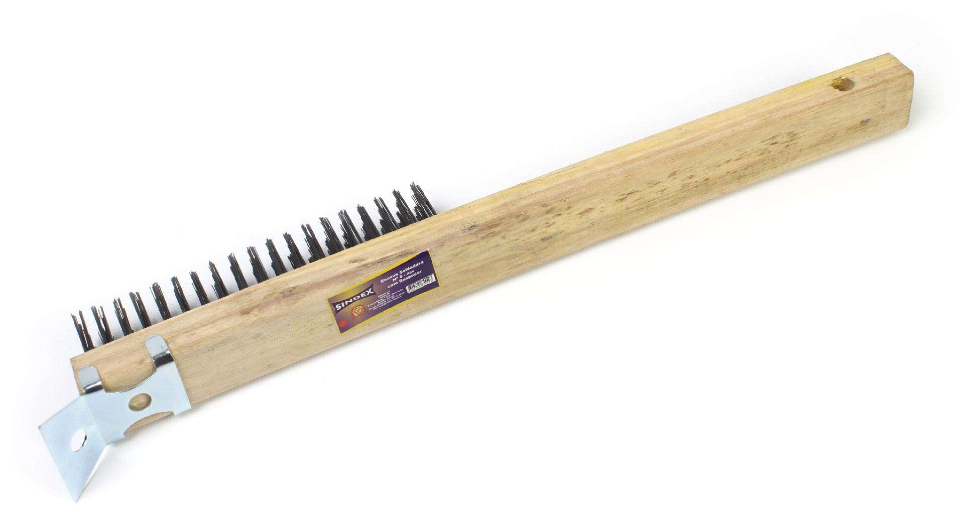 Escova para Soldadura com Raspador, Aço, 130mm refª 85552 SINDEX