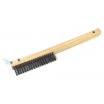 Escova para Soldadura com Raspador, Ao, 130mm  ref 85552 SINDEX