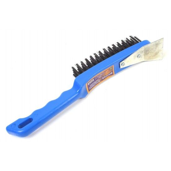 Escova para Soldadura com Raspador, Cabo Plástico, 270mm refª 85549 SINDEX Escova para Soldadura com Raspador, Cabo Plástico, 270mm refª 85549 SINDEX