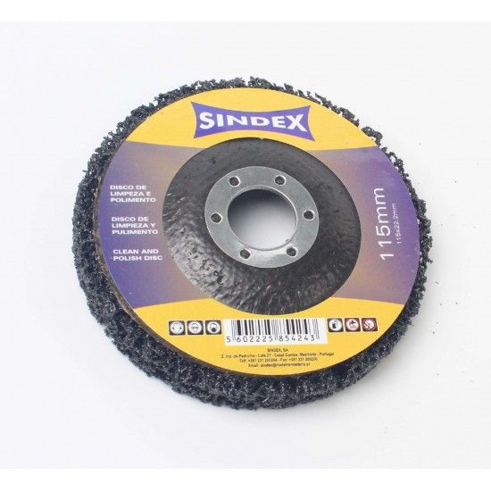 Disco de Limpeza e Polimento, Preto, Ø115mm  refª 85424 SINDEX Disco de Limpeza e Polimento, Preto, Ø115mm  refª 85424 SINDEX