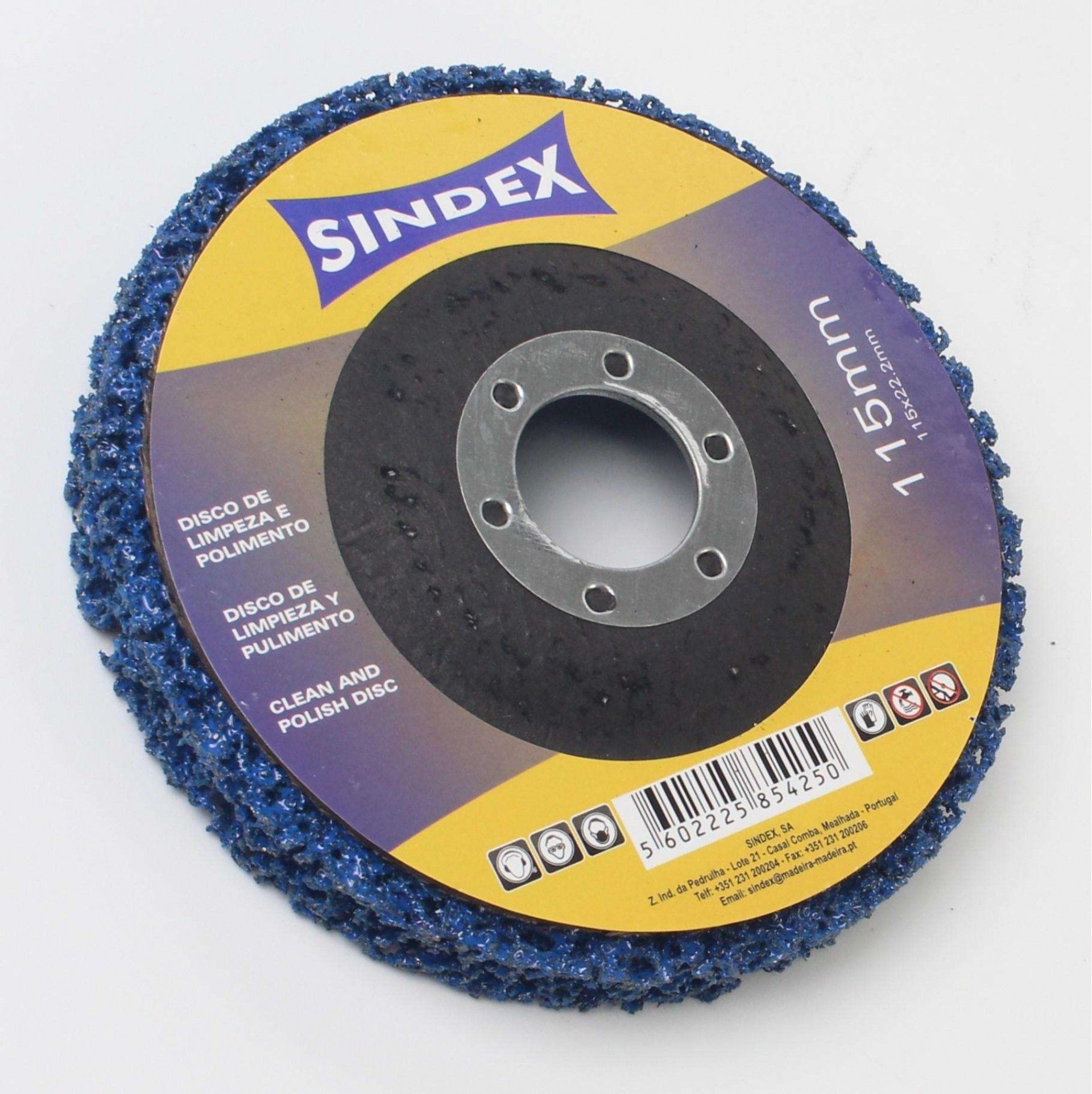 Disco de Limpeza e Polimento, Azul, Ø115mm refª 85425 SINDEX