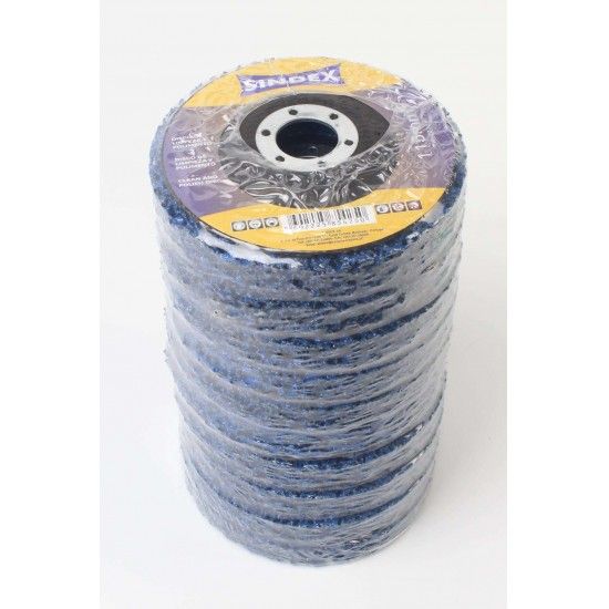 Disco de Limpeza e Polimento, Azul, 115mm  ref 85425 SINDEX