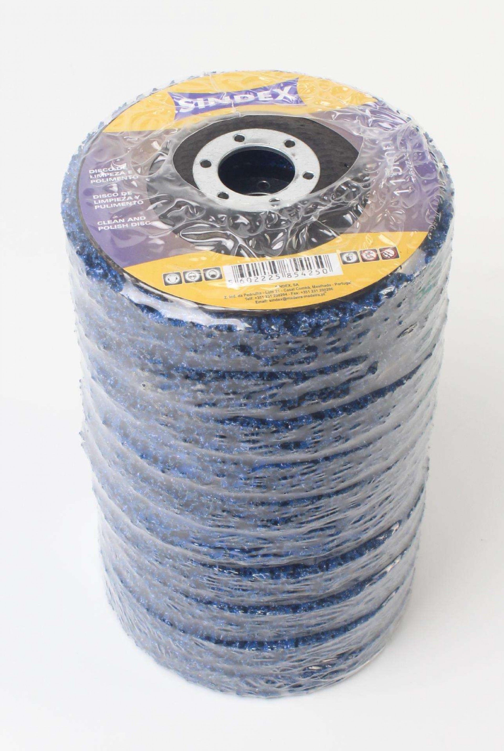 Disco de Limpeza e Polimento, Azul, Ø115mm refª 85425 SINDEX