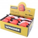 Fita Métrica, 19mm x 5m, Expositor 12 un refª 84609 MADER Fita Métrica, 19mm x 5m, Expositor 12 un refª 84609 MADER