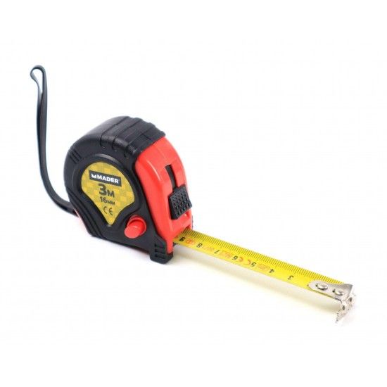 Fita Métrica, 3mx16mm, 3 Travões refª 84600 MADER Fita Métrica, 3mx16mm, 3 Travões refª 84600 MADER