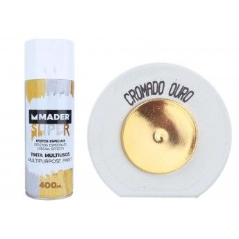 Tinta Spray, Efeitos Especiais, Cromado, Ouro ref 79792 MADER