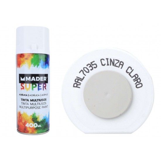Tinta Spray, Acrlico, ref 7035, Cinza Claro ref 79766 MADER