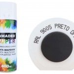 Tinta Spray, Acrílico, refª 9005, Preto Opaco refª 79770 MADER Tinta Spray, Acrílico, refª 9005, Preto Opaco refª 79770 MADER