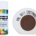 Tinta Spray, 400mL, 8011 - Castanho » Noz refª 79763 MADER Tinta Spray, 400mL, 8011 - Castanho » Noz refª 79763 MADER