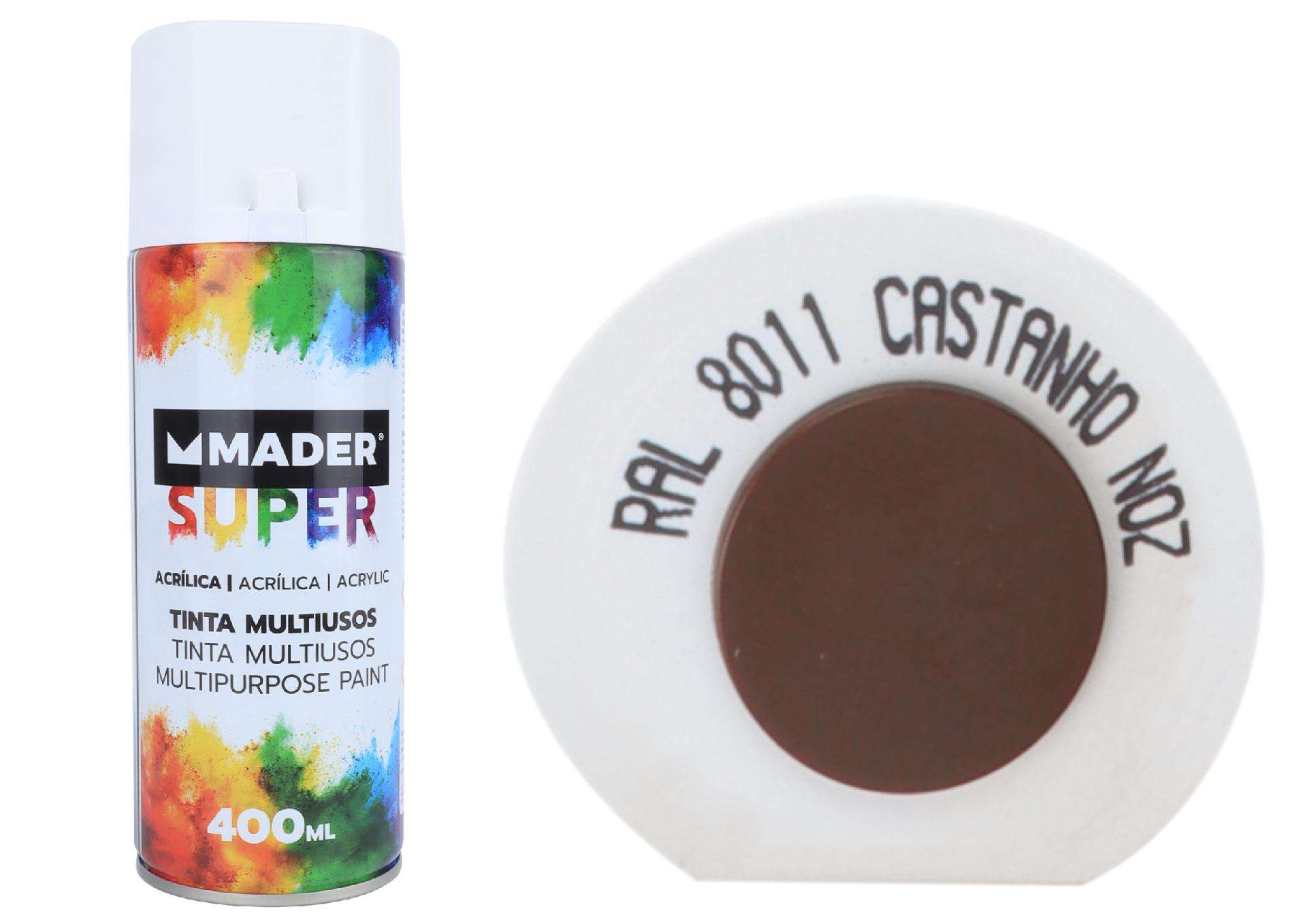 Tinta Spray, 400mL, 8011 - Castanho » Noz refª 79763 MADER
