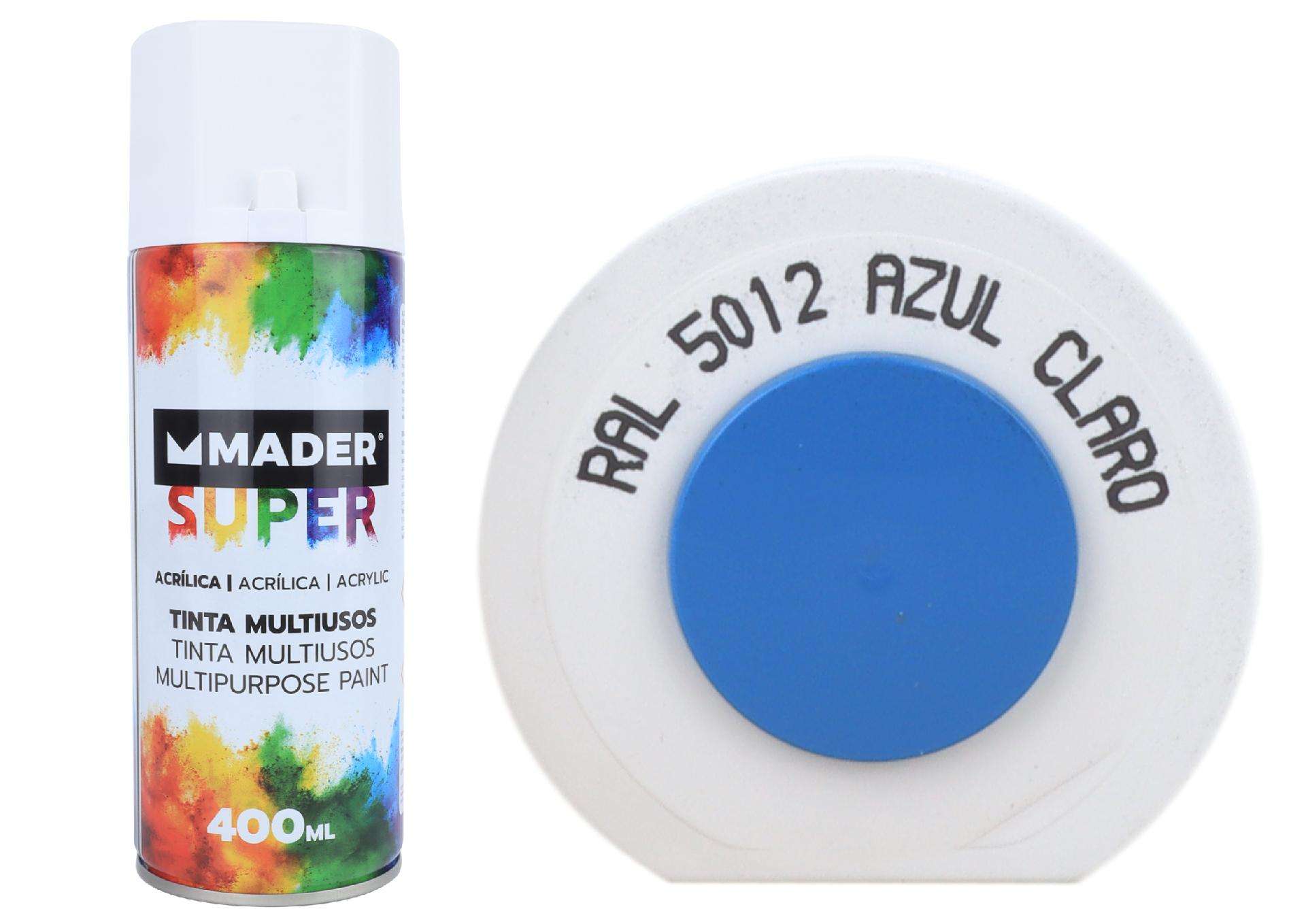 Tinta Spray, Acrílico, refª 5012, Azul Claro refª 79756 MADER