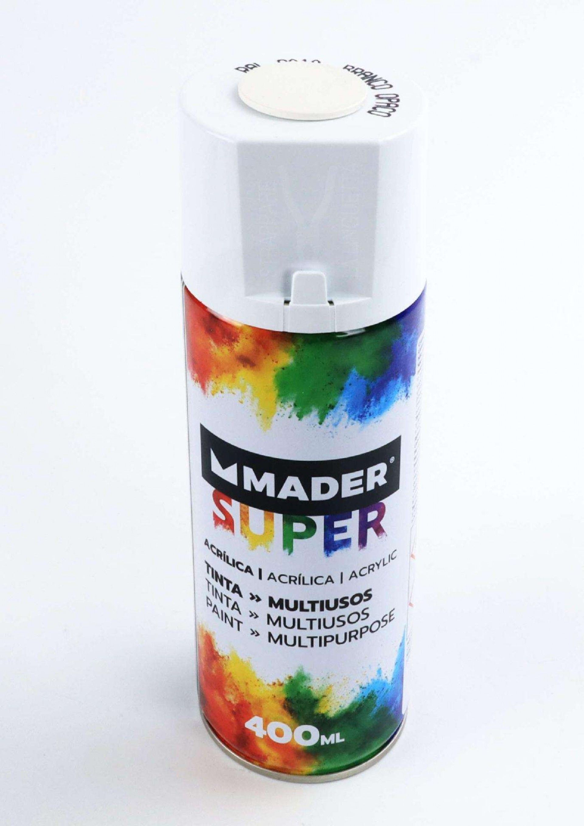 Tinta Spray, 400mL, 9010 - Branco Opaco refª 79744 MADER