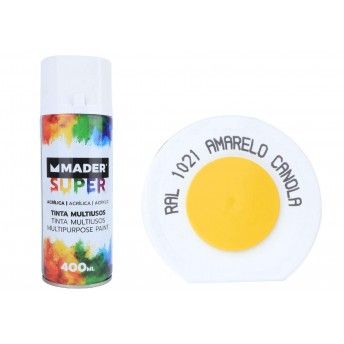 Tinta Spray, Acrlico, ref 1021, Amarelo Canola ref 79747 MADER