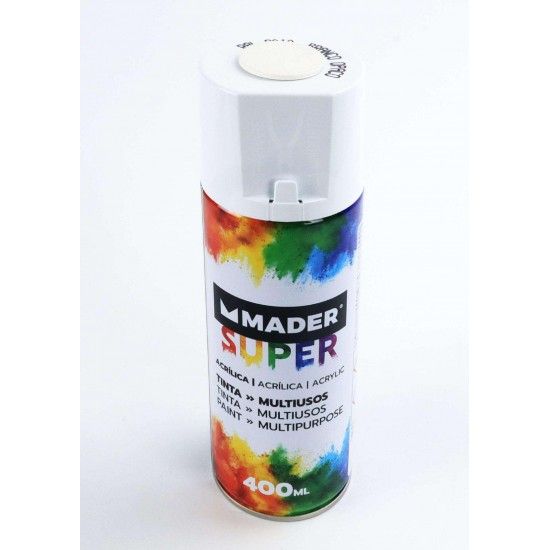 Tinta Spray, 400mL, 9010 - Branco Opaco refª 79744 MADER Tinta Spray, 400mL, 9010 - Branco Opaco refª 79744 MADER