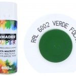 Tinta Spray, Acrílico, refª 6002, Verde Folha refª 79760 MADER Tinta Spray, Acrílico, refª 6002, Verde Folha refª 79760 MADER