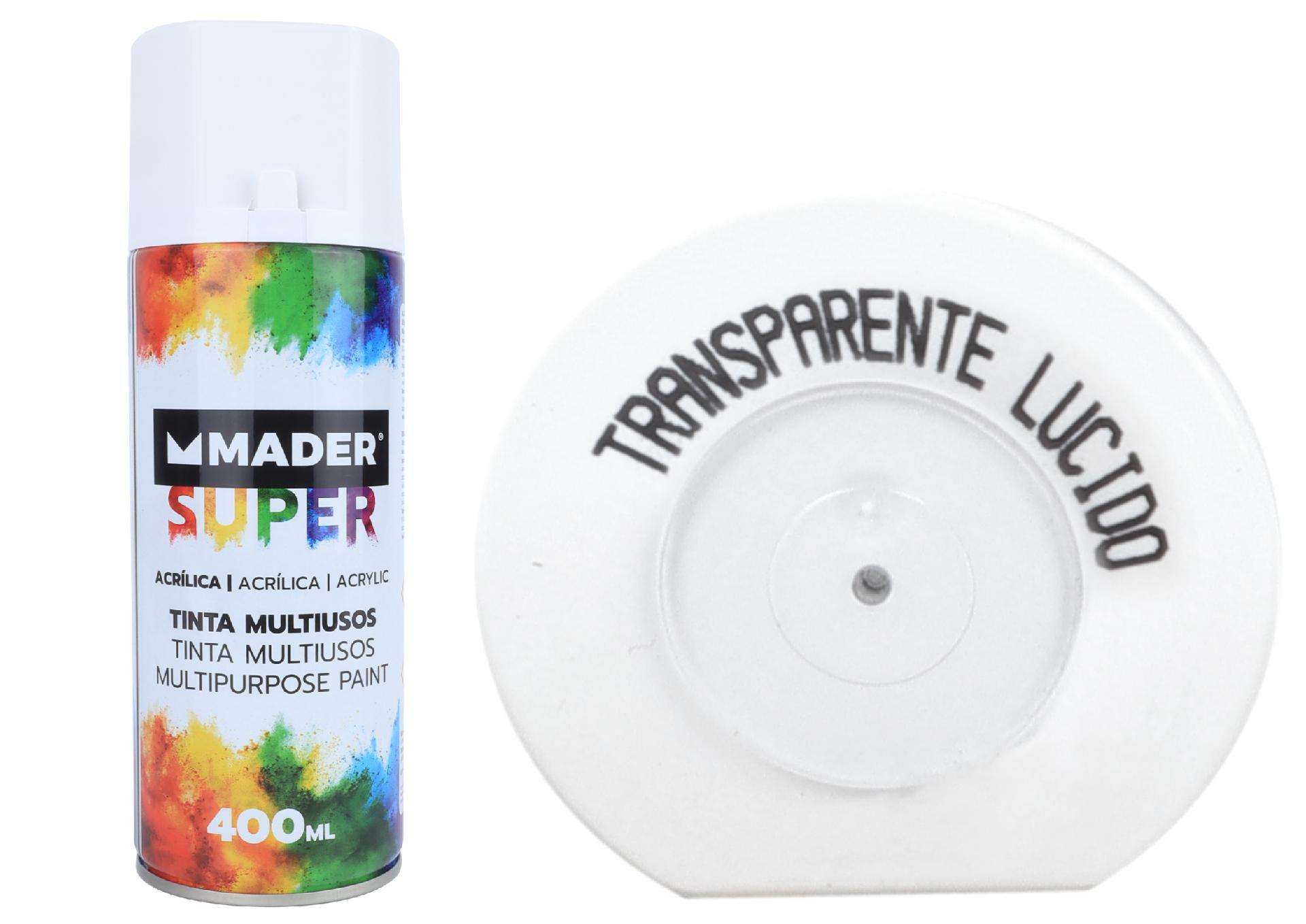 Tinta Spray, 400mL, Transparente Lúcido refª 79740 MADER
