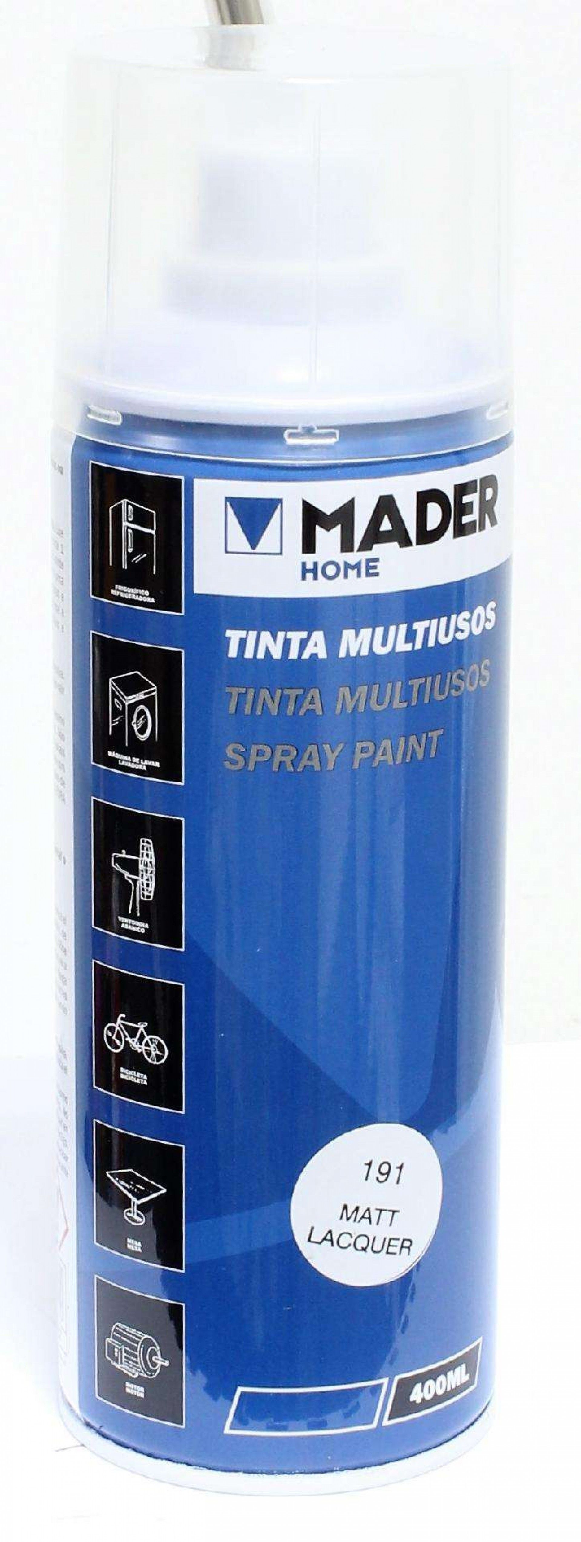Tinta Spray Multiusos, Matt Lacquer, refª 191, 400ml refª 79457 MADER