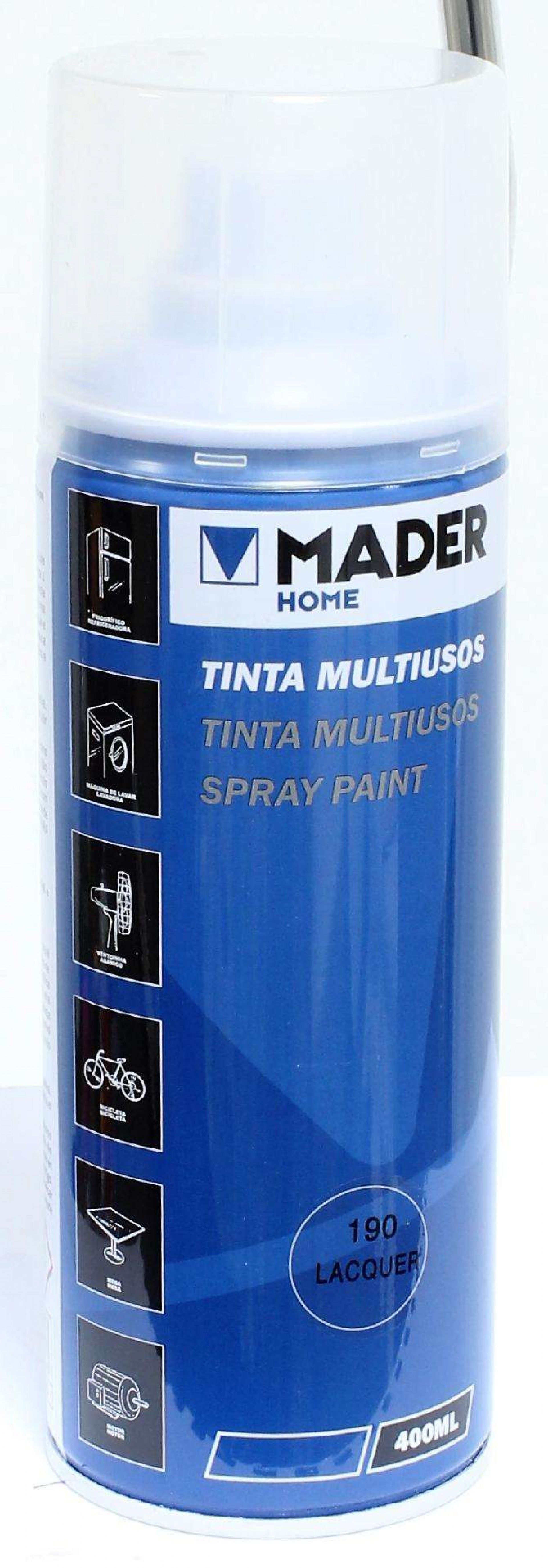 Tinta Spray Multiusos, Lacquer, refª 190, 400ml refª 79456 MADER