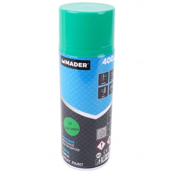 Tinta Spray Multiusos, Leaf Green, ref 27, 400ml ref 79443 MADER