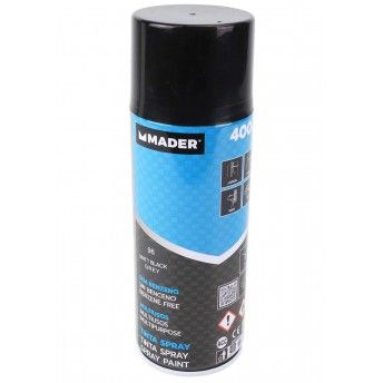 Tinta Spray Multiusos, Matt Black Grey, ref 96, 400ml ref 79448 MADER