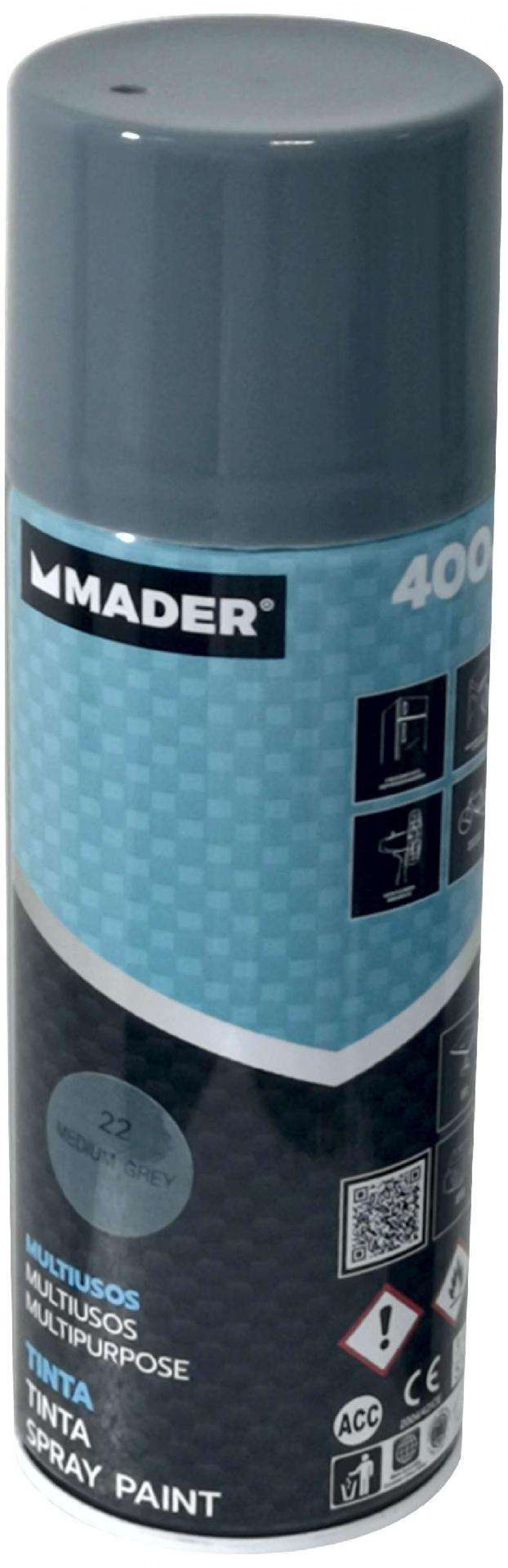 Tinta Spray Multiusos, Medium Grey, refª 22, 400ml refª 79442 MADER