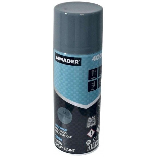 Tinta Spray Multiusos, Medium Grey, ref 22, 400ml ref 79442 MADER