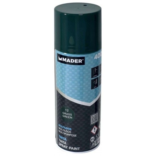 Tinta Spray Multiusos, Grass Green, ref 12, 400ml ref 79433 MADER