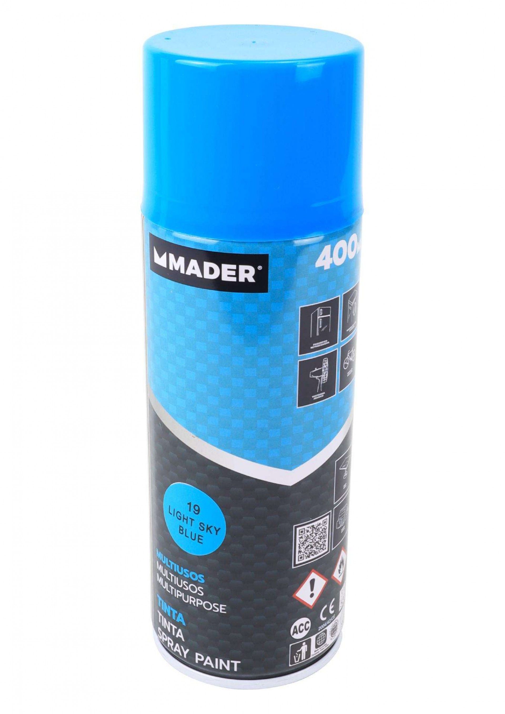 Tinta Spray Multiusos, Light Sky Blue, refª 19, 400ml refª 79441 MADER
