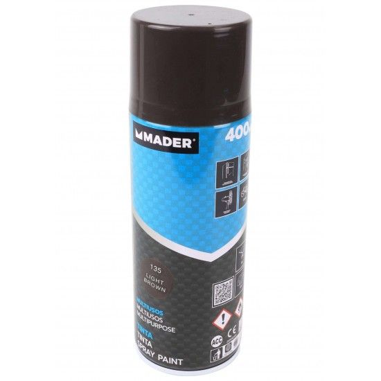 Tinta Spray Multiusos, Light Brown, ref 135, 400ml ref 79439 MADER