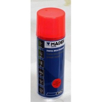 Tinta Spray Multiusos, Fluorescente Red, ref 1001, 400ml ref 79423 MADER