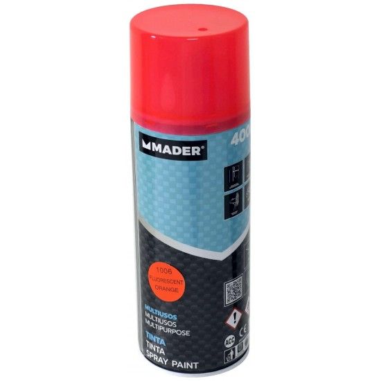 Tinta Spray, Fluorescente Orange, ref 1006, 400ml ref 79430 MADER