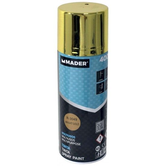 Tinta Spray Multiusos, Ouro, 400ml ref 79414 MADER