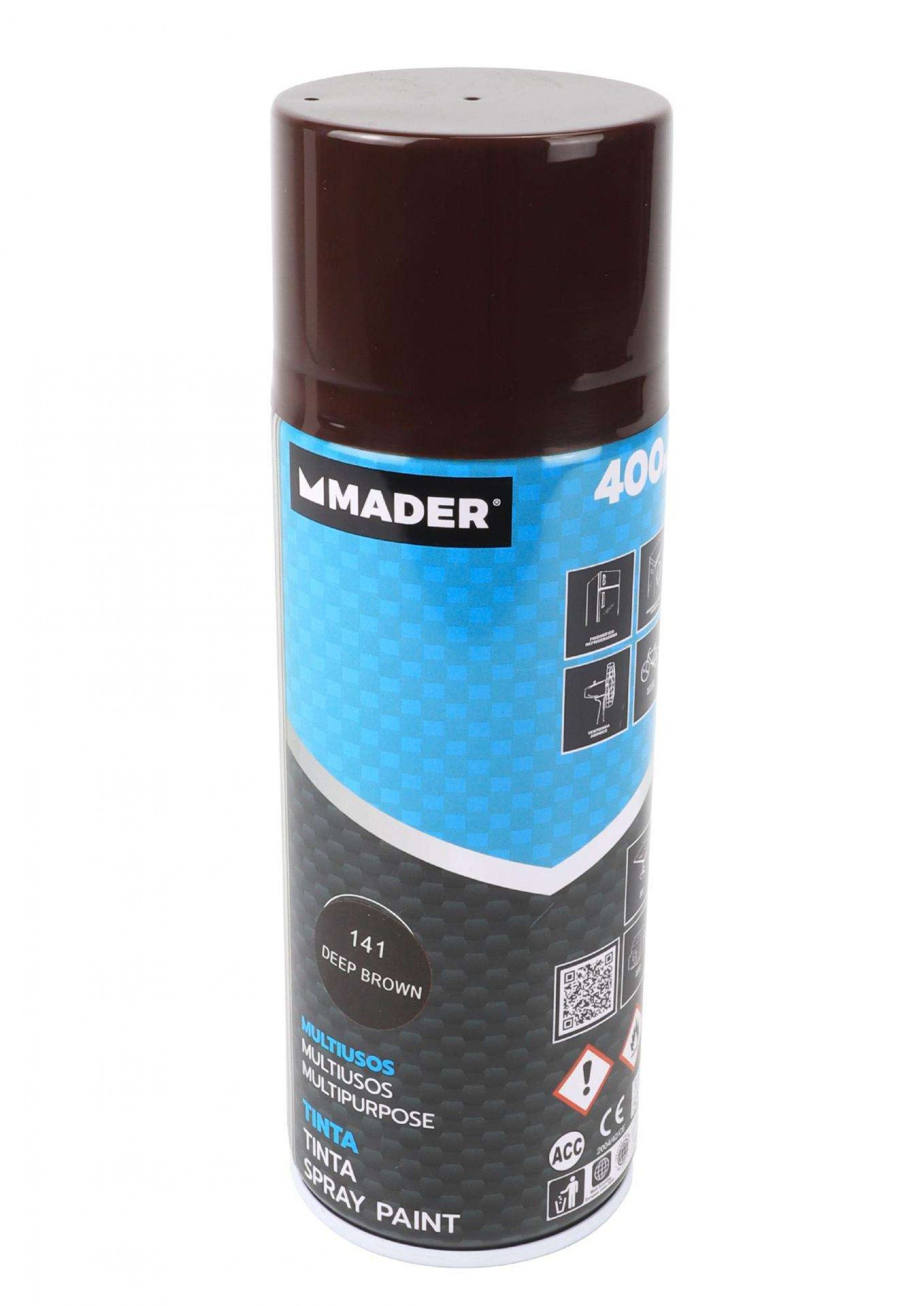 Tinta Spray Multiusos, Deep Brown, refª 141, 400ml refª 79412 MADER