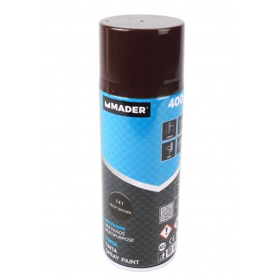 Tinta Spray Multiusos, Deep Brown, ref 141, 400ml ref 79412 MADER