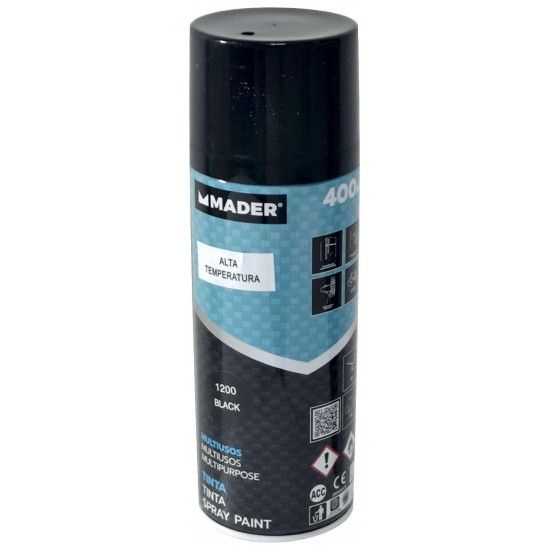 Tinta Spray, 400ml, Black, R.1200 ref 79416 MADER