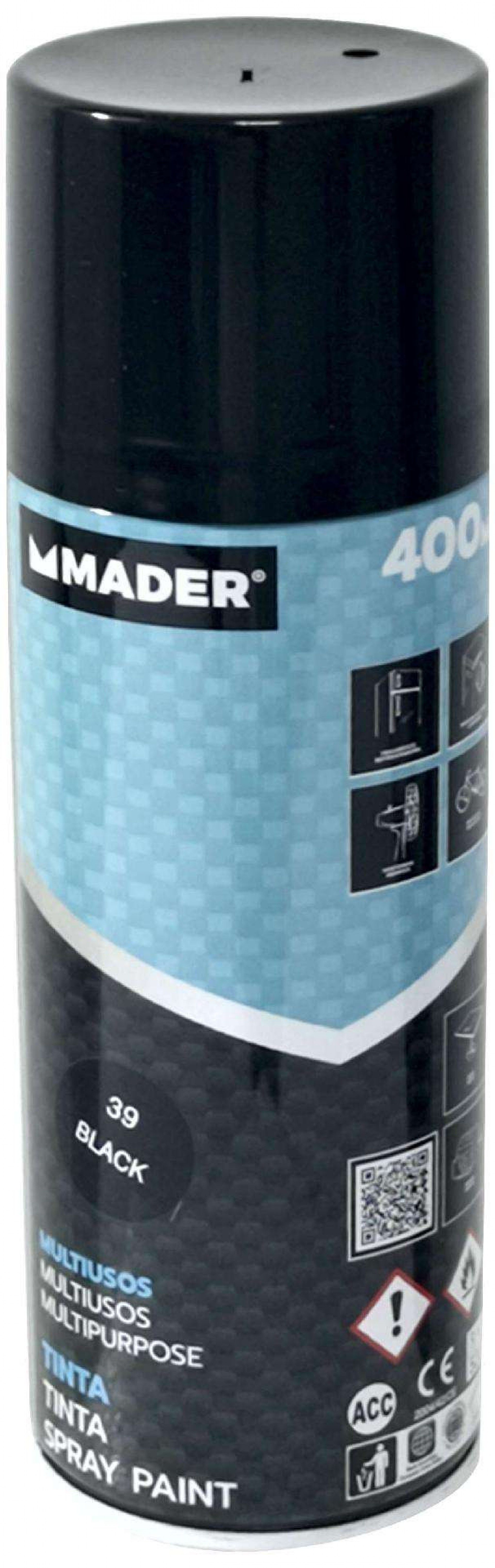 Tinta Spray Multiusos, Black, refª 39, 400ml refª 79401 MADER
