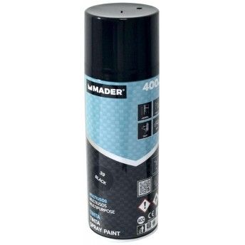 Tinta Spray Multiusos, Black, ref 39, 400ml ref 79401 MADER