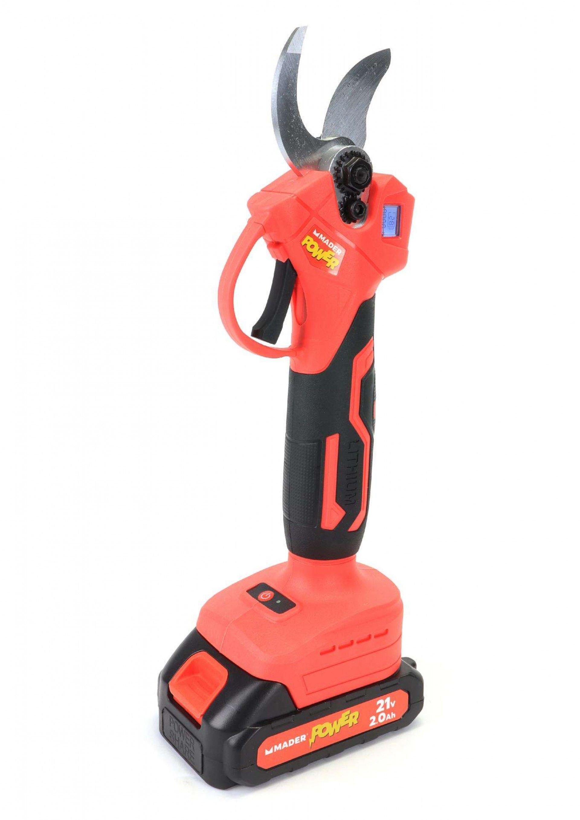 Tesoura de Podar a Bateria, 21V, 2Ah - MADER POWER® ref. 74095 MADER