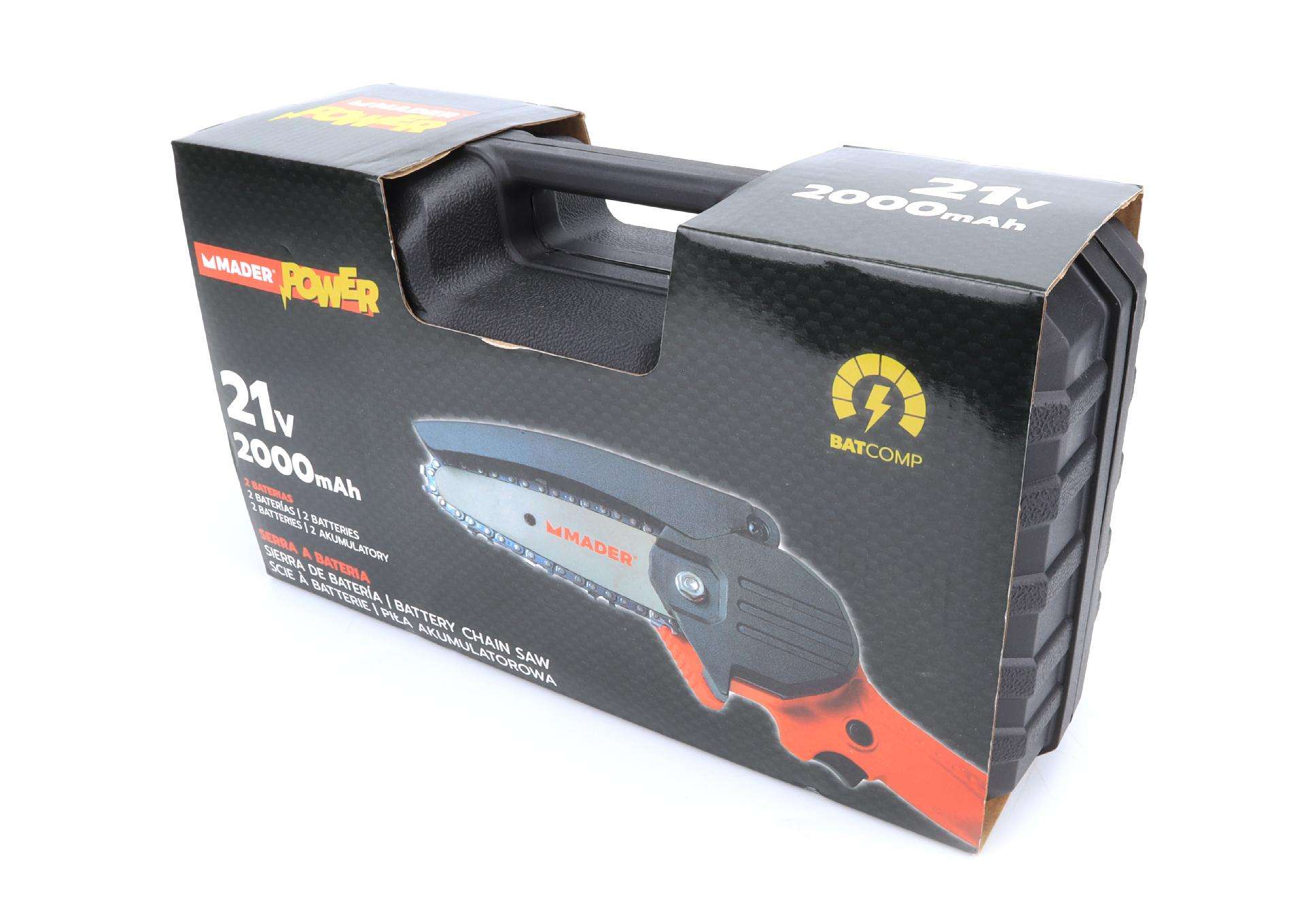 Serra de Podar, Bateria, 21V, 2.0Ah, 2 Baterias - MADER POWER® refª 74082 MADER