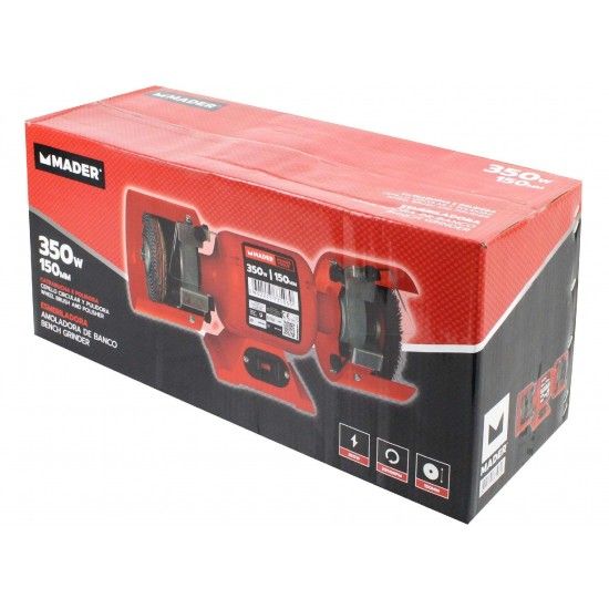 Esmeriladora Eléctrica, 150mm, 350W, Catrabucha e Polidora refª 73503 MADER Esmeriladora Eléctrica, 150mm, 350W, Catrabucha e Polidora refª 73503 MADER